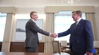 Valsts prezidenta Edgara Rinkēviča tikšanās ar finanšu ministru Māri Kučinski