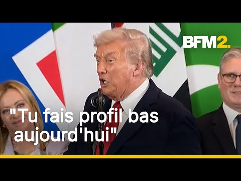 "Tu fais profil bas": Donald Trump tacle Emmanuel Macron lors du sommet de la paix à Gaza
