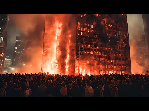 Tragedy in China! Residents evacuated, residential skyscrapers and offices engulfed in flames