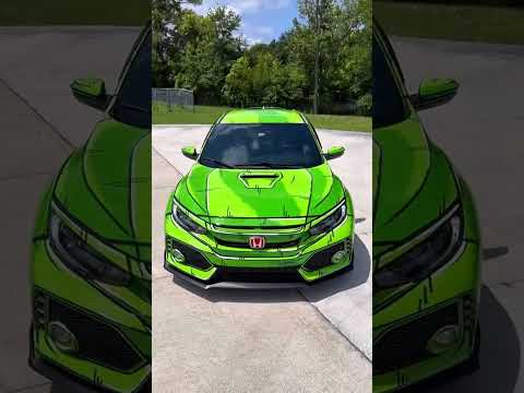 ¡Este Honda Civic Type R <strong>terminó</strong> 119 Convertido en un dibujo animado sobre ruedas! #custom