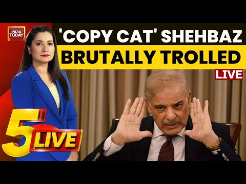 5Live: Pakistan PM Shehbaz Sharif Copies PM Modi, Brutally Trolled | India-Pakistan Conflict LIVE