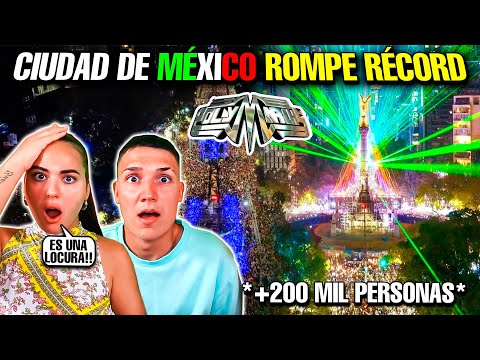 CIUDAD DE MEXICO ROMPE RÉCORD con EVENTO de POLYMARCHS😱🇲🇽 **+200 MIL PERSONAS** #reaccion