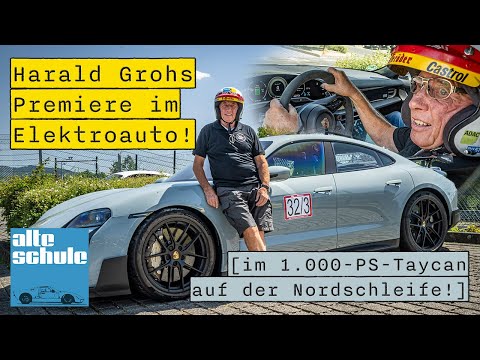 Harald Grohs Premiere im Elektroauto: im Taycan Turbo GT mit über 1.000 PS über die Nordschleife!