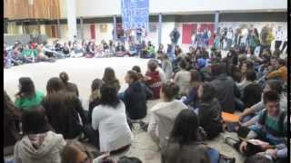 Estudiantes de Segovia protestan por los recortes en educación