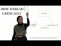 Critical Reading Techniques and Strategies