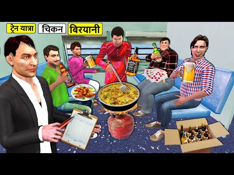 Train Yatra Picnic Tour Cooking Chicken Biryani Street Food Hindi Kahaniya Hindi Moral Stories