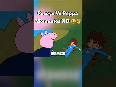 Pocoyo VS Peppa pig Pelea Completa PARTE 9 CON MEMES 🤑👌 #shorts