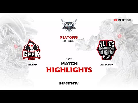 Geek Fam vs Alter Ego HIGHLIGHTS MPL ID S15 PLAYOFFS | GEEK VS AE ESPORTSTV
