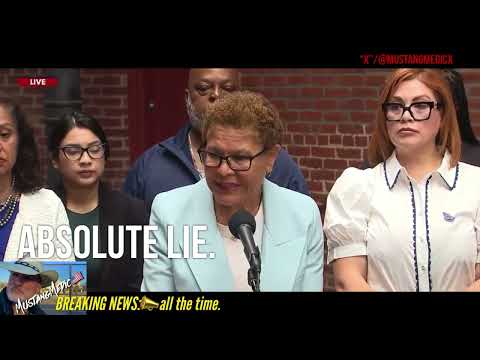 BREAKING NEWS:📣 Mayor Bass continuing to lie to her Illegals and the American people. 🌴😤