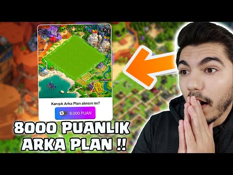 SONUNDA 8000 PUANLIK ARKA PLANI ALDIM !! - Clash Of Clans