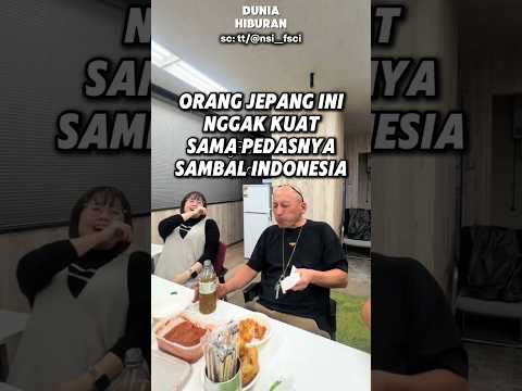 Orang Jepang Ini Nggak Kuat Sama Pedasnya Sambal Indonesia #bule #reaksibule #shorts