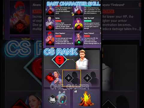 CS Rank Best Character Combination | Best Character Combination For Clash Squad Ranked ICS Rank Tips