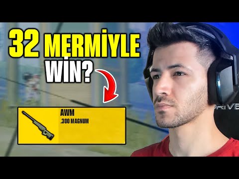 SADECE 32 MERMİYLE WİN ALMAK?(AWM ŞOV)  Pubg mobile