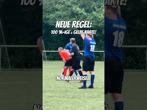 Neue Regel: 100%-ige werden ab sofort mit Gelber Karte bestraft!