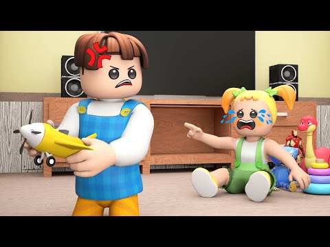 ROBLOX The Bacon Hair HATE Little Sister Song (Brookhaven 🏡RP) ♪ Roblox Animation