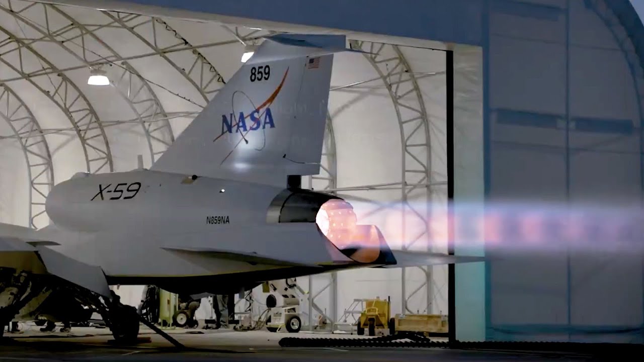 NASA fires up X-59 supersonic aircraft’s engine in preparation for 1st flight