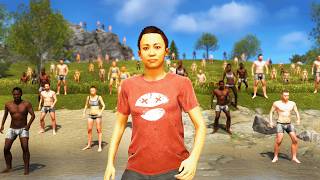 YouTube thumbnail for Blazed's video titled 'i played the highest pop server in rust...'