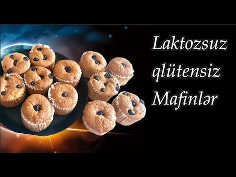 Evdə Dadlı Muffin Necə Bişirilir? Düyü unundan Laktozsuz Mafinlər