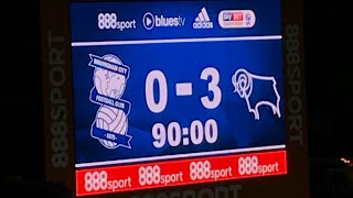 Derby Fans Away At Birmingham: Full Time