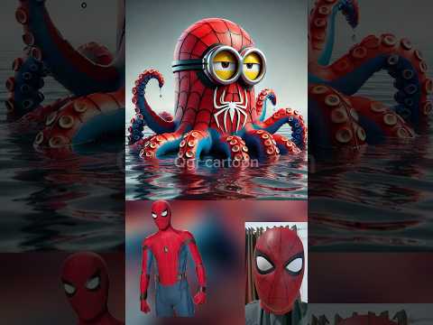 superheroes but octopus minion 😱Marvel&DC-All Characters#marvel #avengers#robot#spiderman