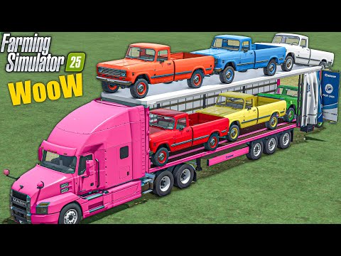 Farming Simulator 25 | SUPER FORCE MOD - Transport Of Colors - CARS TO GARAGE