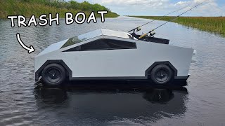 I Built a Cybertruck Fishing Boat from a Junk Jon Boat