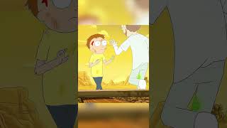Morty's Hardcore Self-Amputation! Portal Fluid on Hand Leads to Drastic Measure 🦾💥 #RickAndMorty