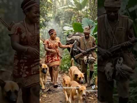 The Strongest Hunter Woman Is At It Again With Her Dogs 🐕 #aishorts