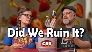 We Have Serious Regrets:  Strawberry Rhubarb Mead