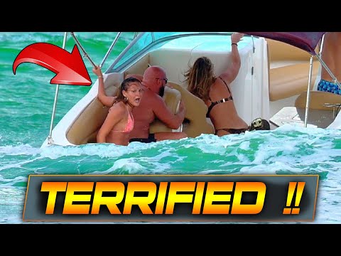 SHE NEVER SAW IT COMING !! LAKE BOAT MEETS HAULOVER INLET | BOAT ZONE