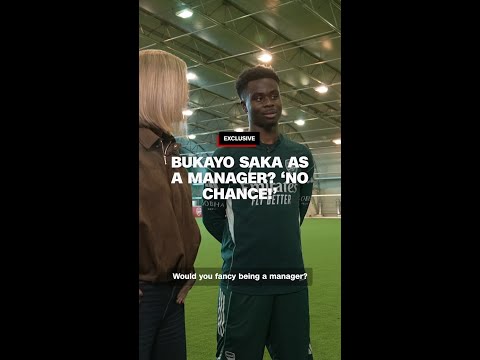 Bukayo Saka as a manager?