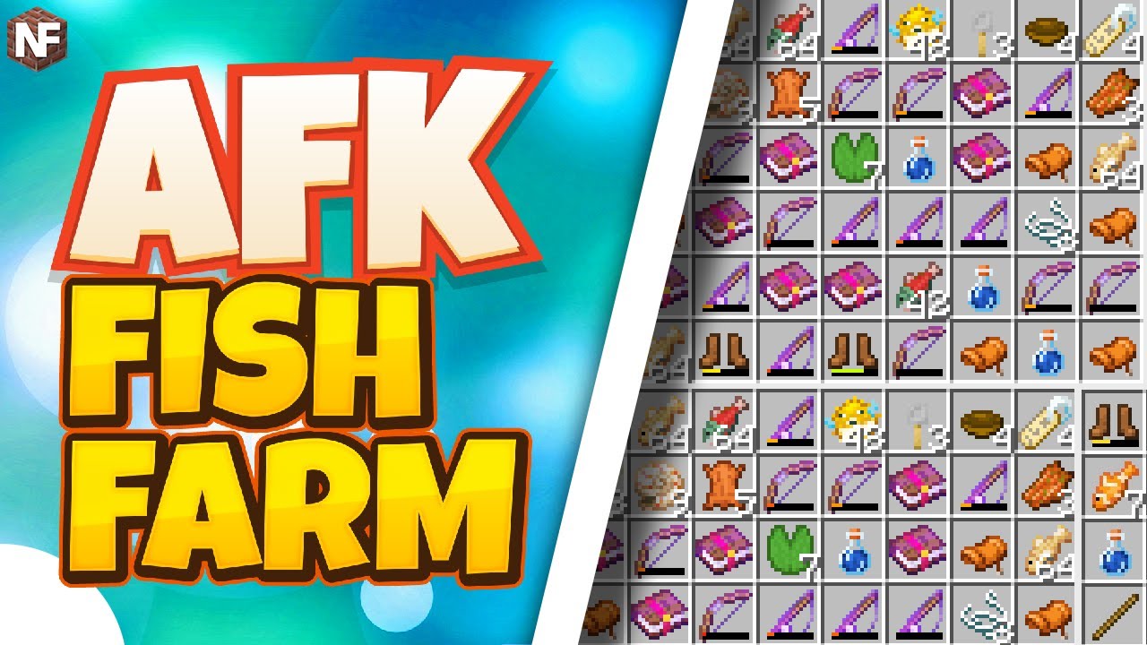 Minecraft AFK Fish Farm Tutorial for 22.225 - NoobForce