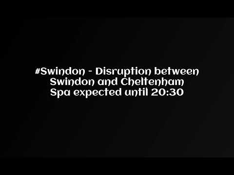 #Swindon - Disruption between Swindon and Cheltenham Spa expected until 20:30 Britannia 70000