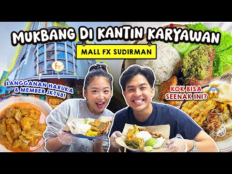MUKBANG DI KANTIN MALL FX SUDIRMAN! LANGGANAN HARUKA & MEMBER JKT 48?! | JEROME HARUKA VLOG