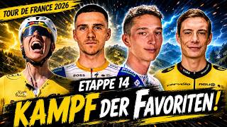 TOUR DE FRANCE 2026 - Kampf der Favoriten! 😍 Vorschau Etappe 14