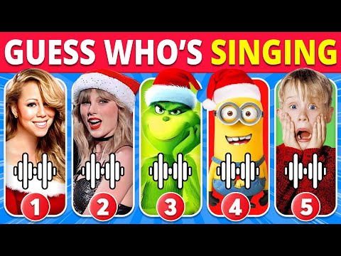 Guess Who's Singing 🎅🎤🎶 CHRISTMAS Song Edition 🎁