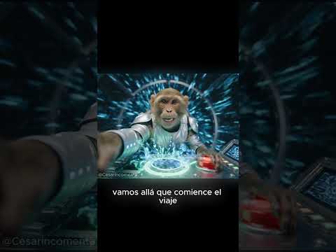 Viajando en el tiempo porfin 🫰🤞😂 #ia #humor #veo3 #mono #feedshorts #funny #shorts