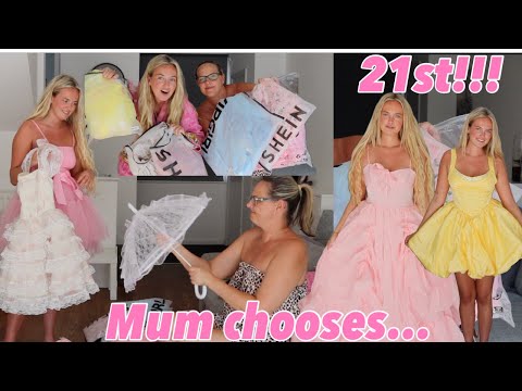MUM CHOOSES MY 21st BIRTHDAY DRESS! *Try On Haul*