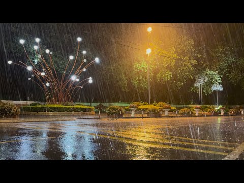 Heavy Storm - Continuous Rain and Thunder Sounds, Thunderstorm Rain for Sleeping, Relaxing, Studying