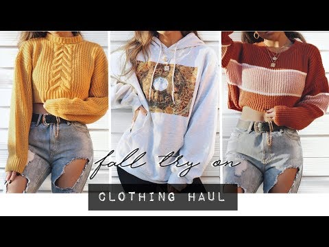 FALL TRY ON CLOTHING HAUL! AUTUMN 2018