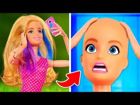 Barbie est devenue chauve ! 😮🪮 Jeux avec jouets pour les filles dans le blog de Barbie