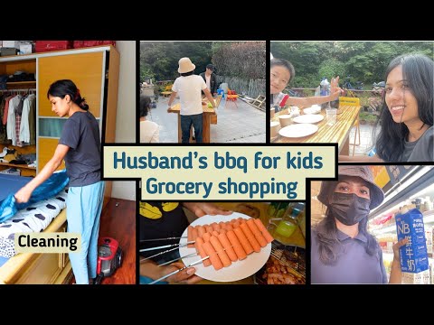 Garden party, chicken and lamb tandoor | Grocery shopping on weekend in Shanghai