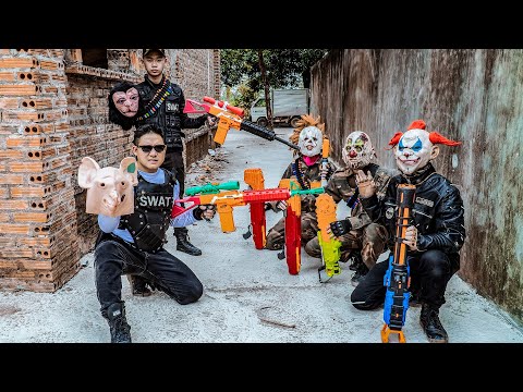 LTT Films : Silver Flash Final Mission Nerf Guns Fight Tiger Masks  Finds a Mysterious Dead Body