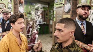 💈 ASMR BARBER - 🇺🇸US Army Skin Fade & Buzz Cut 🫡 