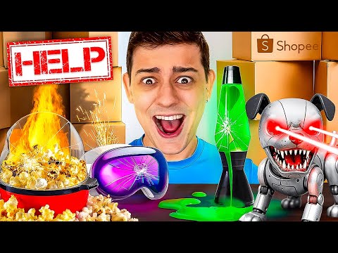 Comprei os Produtos MAIS ESTRANHOS da Shopee! - COMPILADO
