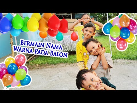 BELAJAR WARNA DENGAN BALON DAN MELETUSKANNYA