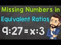 Finding Missing Values in Equivalent Ratios
