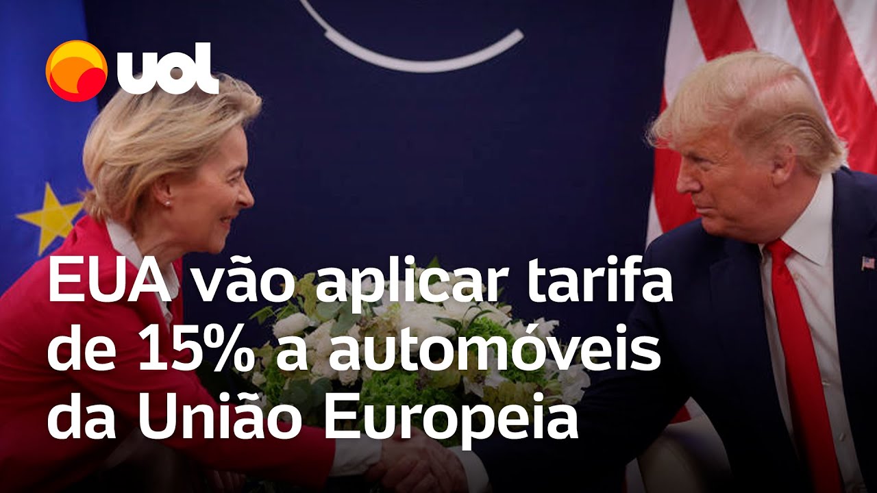 EUA vão aplicar tarifa de 15% a automóveis e produtos farmacêuticos da União Europeia