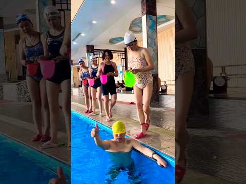 Swimming Pool 👙 🥽 Swimming Cap 🤪😚✌️#shorts #swimming #fitness #flyboard #bluesilver #waterpark