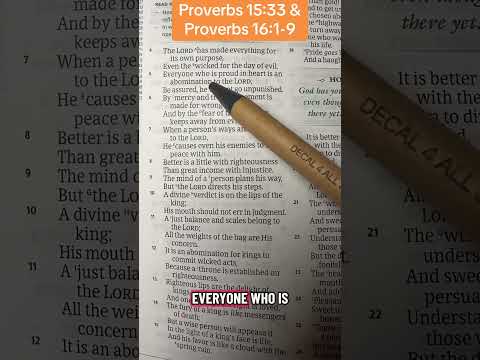 Proverbs 15:33 & 16:1-9 #jesusisgod #jesusislord #bibleverse #truth #wisdom #bible #proverbs #study